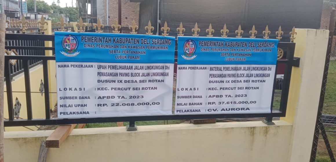 Pekerjaan Pemasangan Paving Block Diduga Salah Perencanaan / Bestek