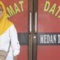 Hamsiah Melapor Ke Polsek Medan Tembung. Foto: 2K