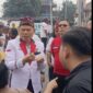 Ketua Umum HBB Lamsiang Sitompul, S.H., M.H., saat menyampaikan aspirasi dalam aksi damai di Mapoldasu, Kamis (13/8/2026).Foto:MediaKebenaranKeadilan.com